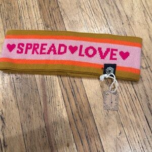 Natural life spread love headband with tags